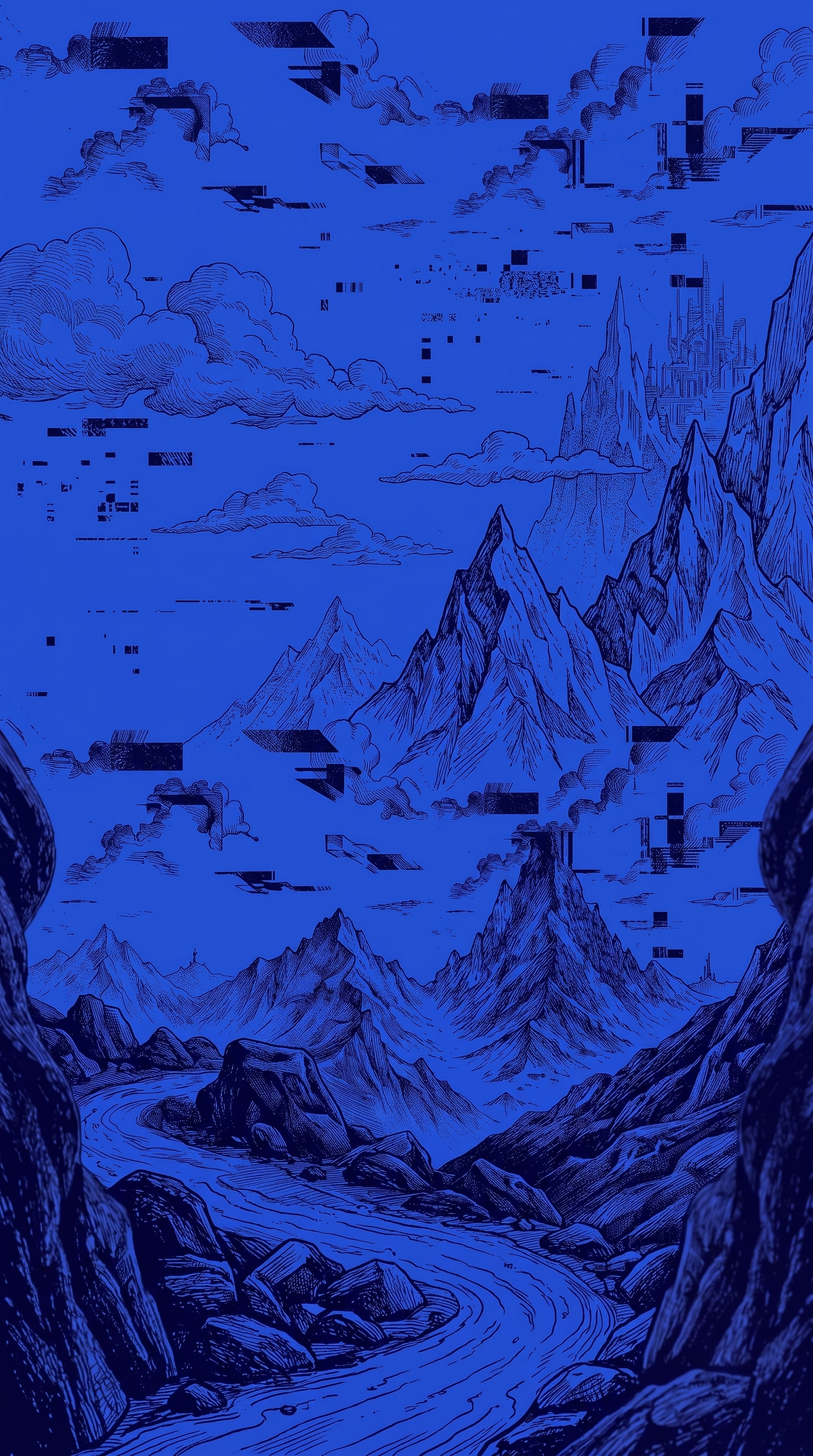 Fondo azul conceptual