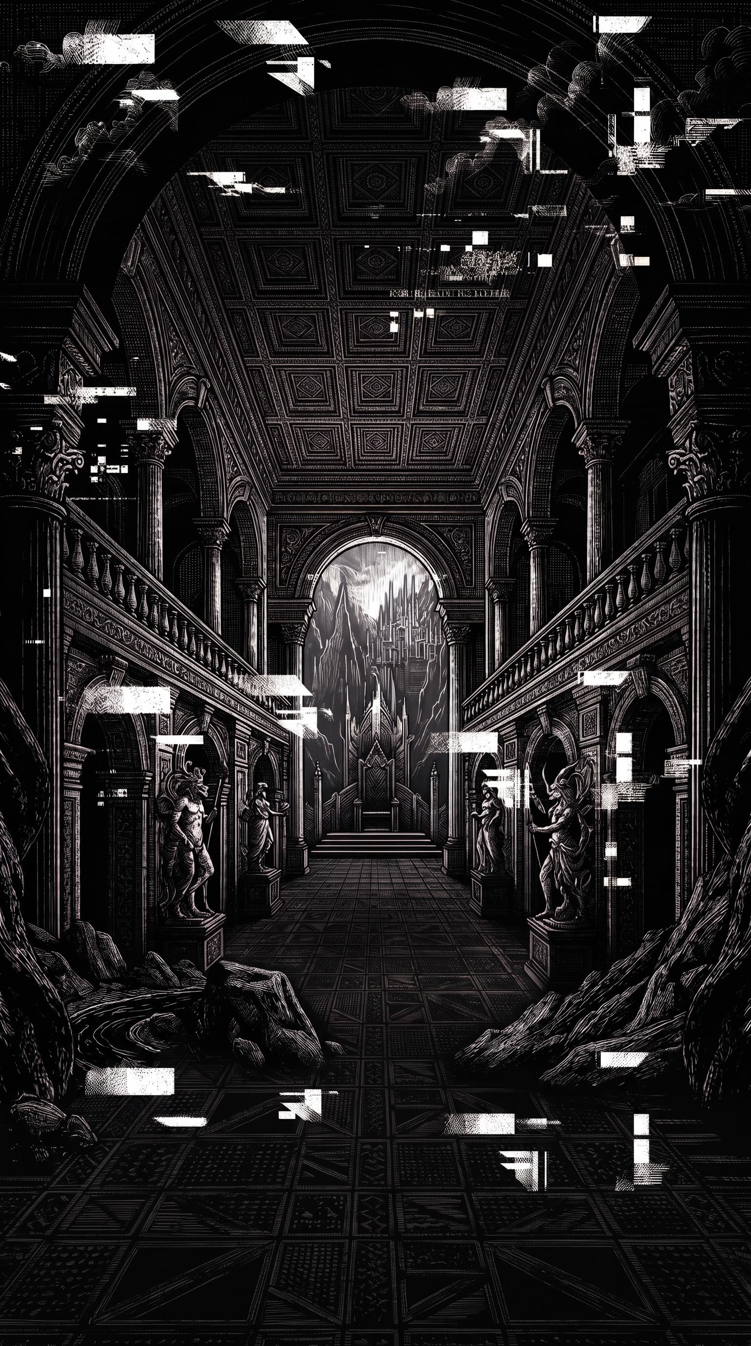 Fondo conceptual oscuro